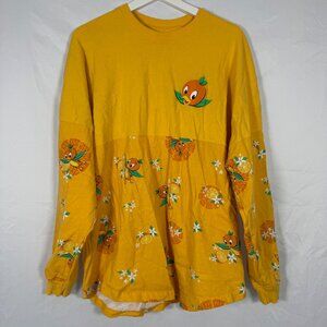 Disney The Original Florida Orange Bird Spirit Jersey Shirt Long Sleeve Size L